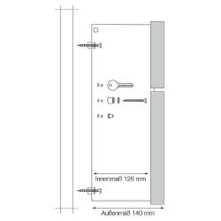 Brievenbus SafePost 122 - RVS