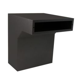 STOER! Flexibele postinbouwkast zwart 40-55cm