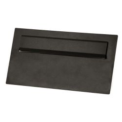 STOER! Briefplaat XL 340x195mm. - zwart