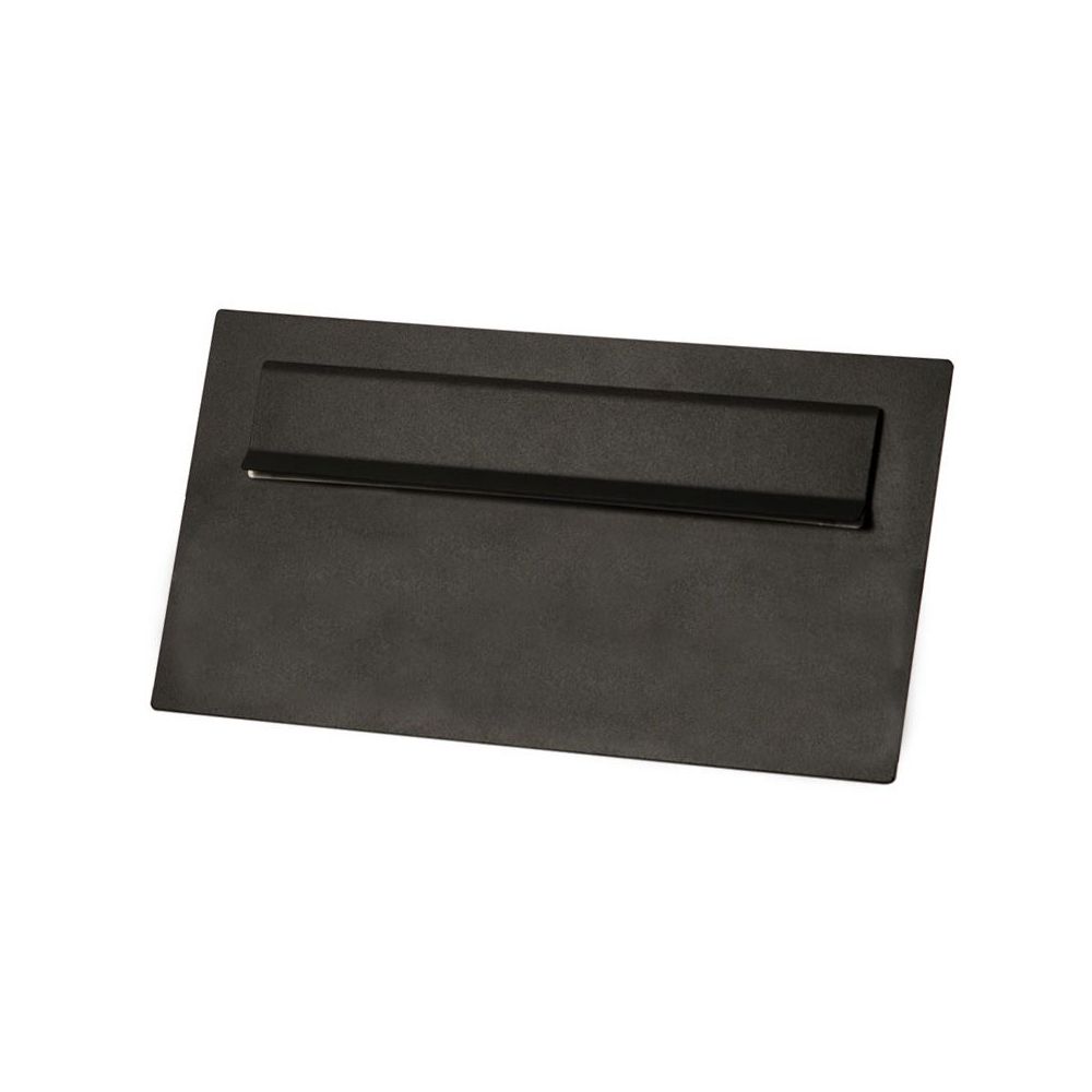 STOER! Briefplaat XL 340x195mm. - zwart