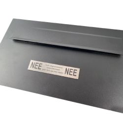 STOER! Briefplaat XL 340x195mm. - zwart