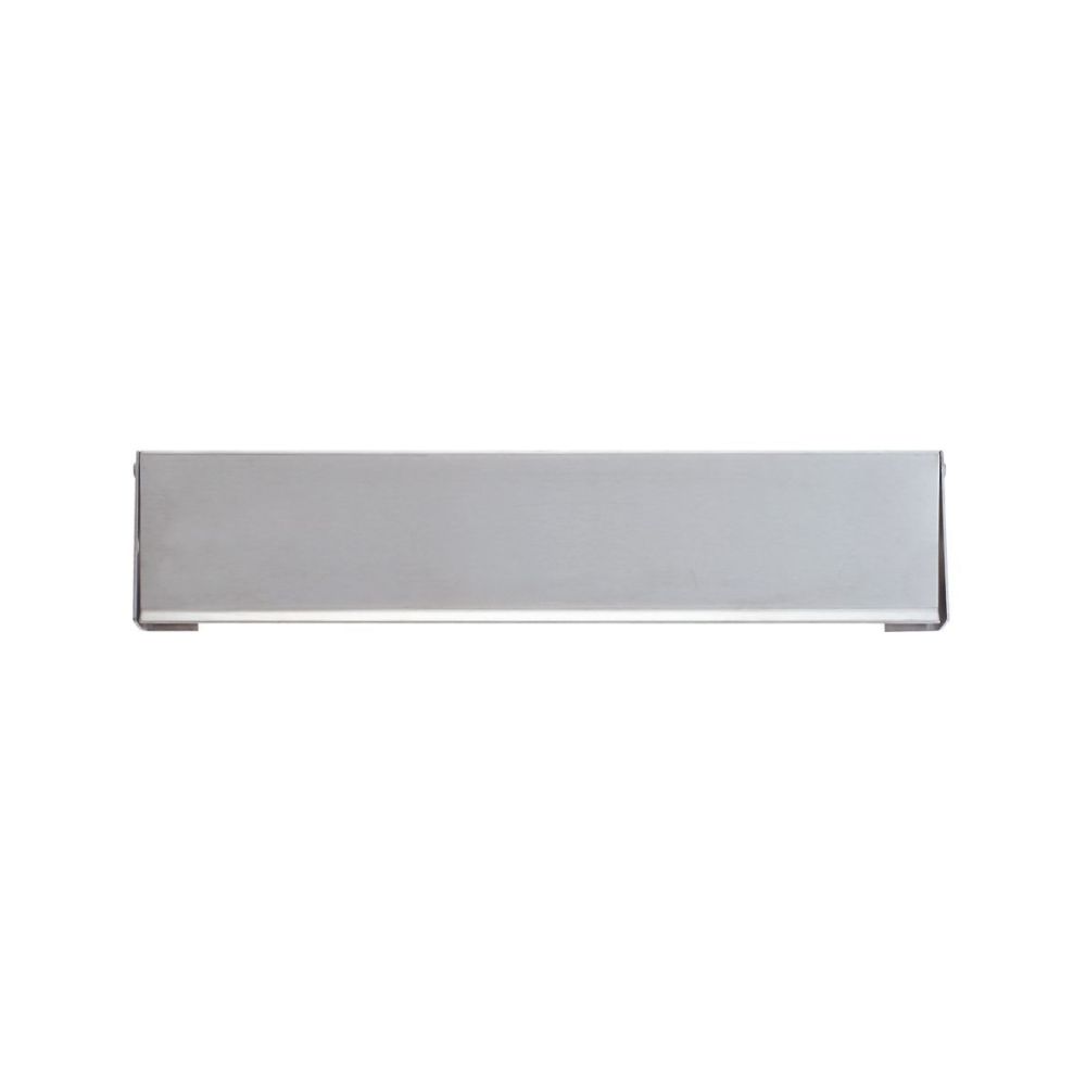 Tochtklep rechthoek geveerd 340x75mm - RVS