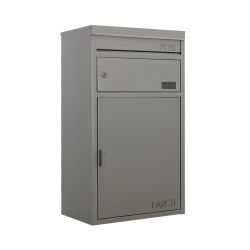 Brievenbus met pakketvak SafePost 45 - zilvergrijs