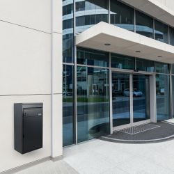 Brievenbus met pakketvak SafePost 65 - zilvergrijs