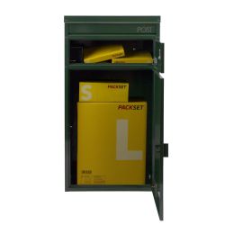 Brievenbus met pakketvak SafePost 65 - groen