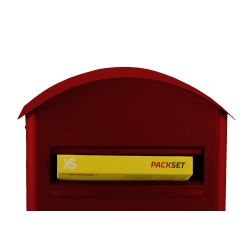 Vrijstaande brievenbus SafePost 70-5 combi - rood