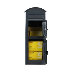 Brievenbus met pakketvak SafePost 80 - antracietgrijs
