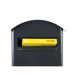 Brievenbus met pakketvak SafePost 80 - antracietgrijs