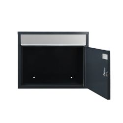 Brievenbus SafePost 910 - antracietgrijs/zilver
