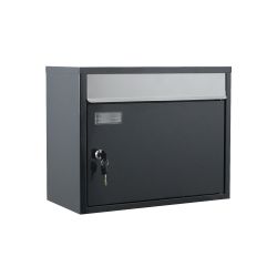 Brievenbus SafePost 910 - antracietgrijs/zilver