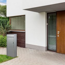 Vrijstaande brievenbus SafePost-Eurotrend 855 - zilvergrijs