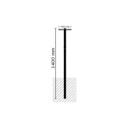 SafePost brievenbusstatief 1400-E voor plaatsing in beton