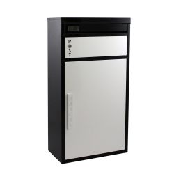Brievenbus met pakketvak SafePost Tiamat 65 - zwart/wit