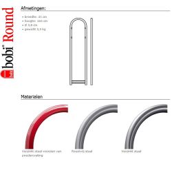 Bobi Round brievenbusstatief - bruin