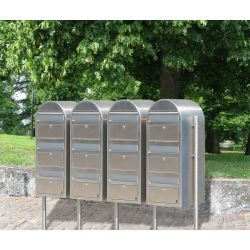 Brievenbus Bobi Trio - RVS