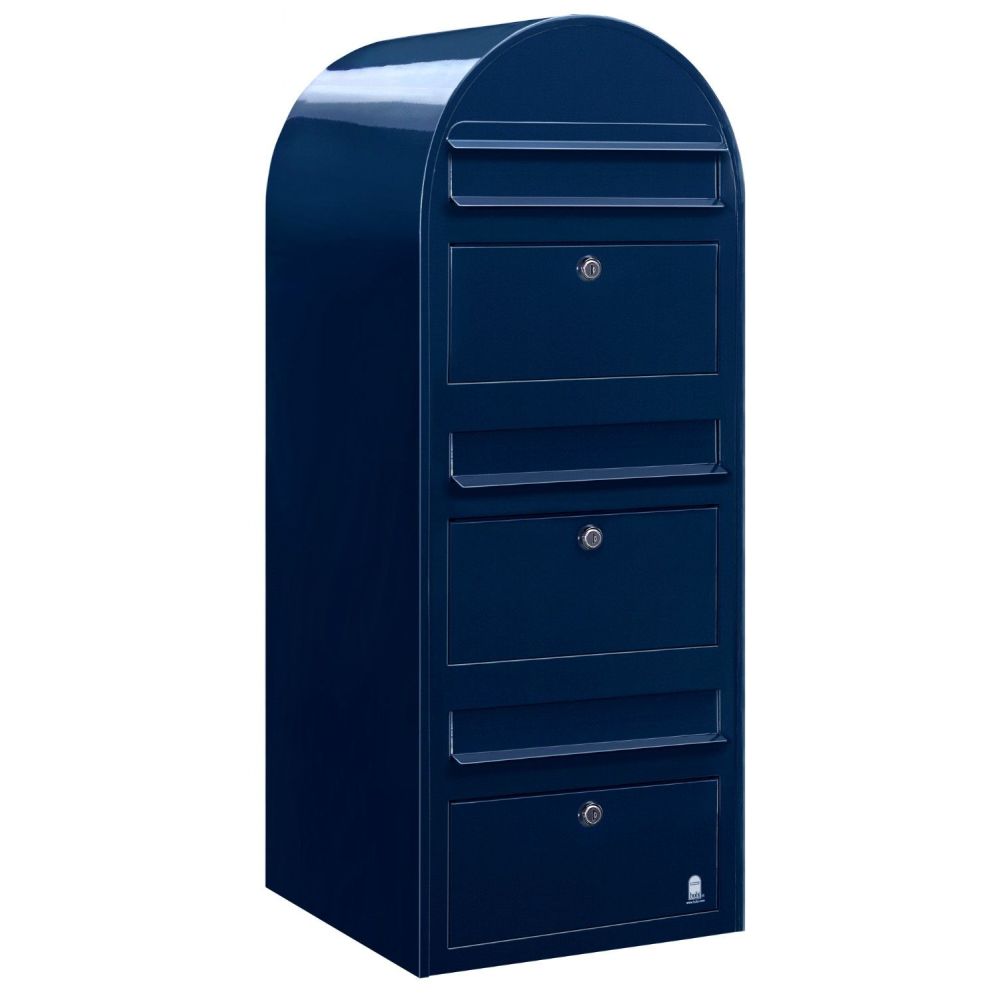 Brievenbus Bobi Trio - donkerblauw