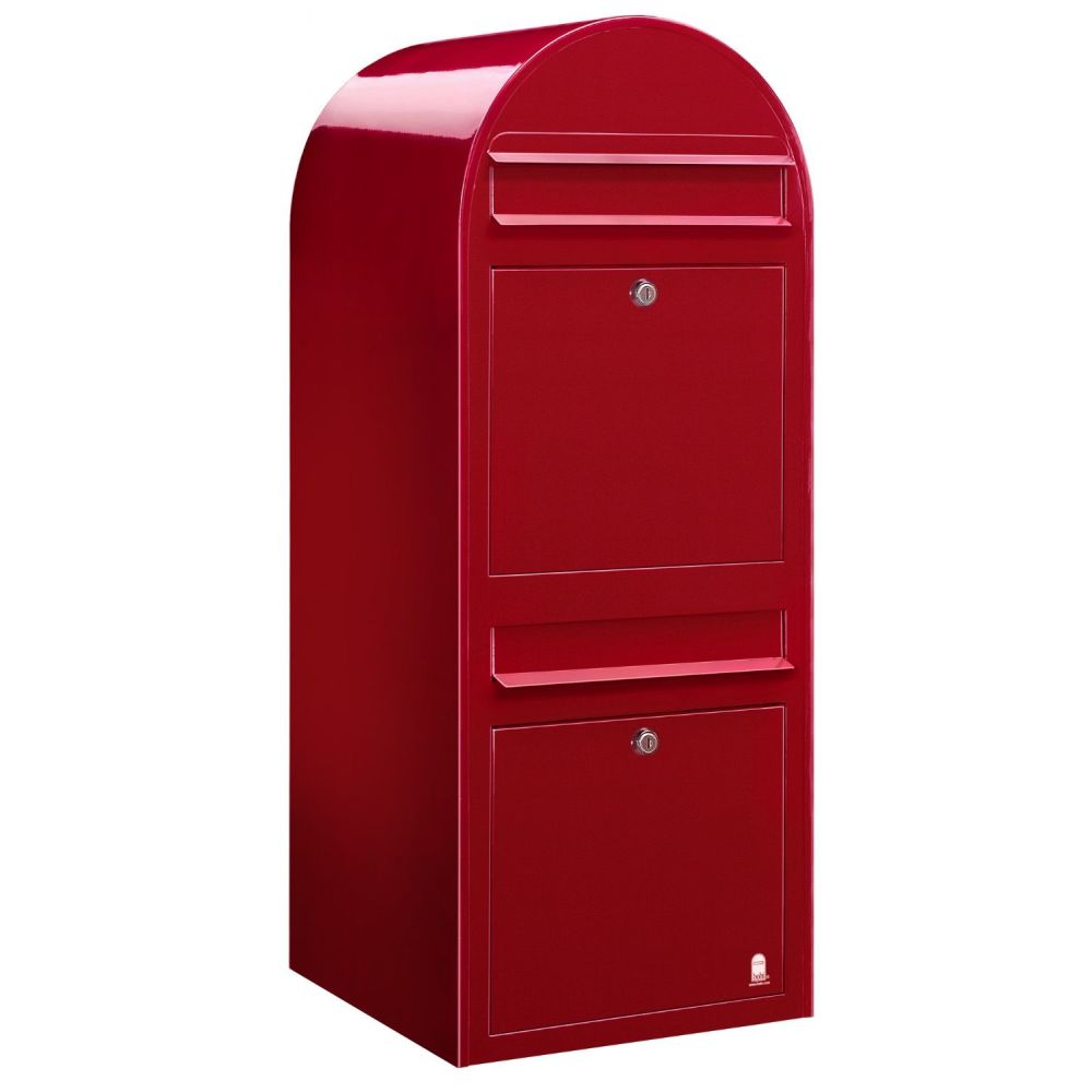 Brievenbus Bobi Duo - helderrood