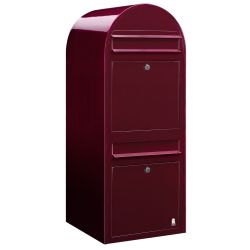 Brievenbus Bobi Duo - bordeauxrood