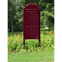 Brievenbus Bobi Duo - bordeauxrood