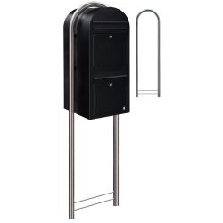 Brievenbus Bobi Duo - zwart