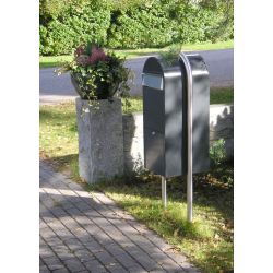 Brievenbus Bobi Jumbo - donkergrijs