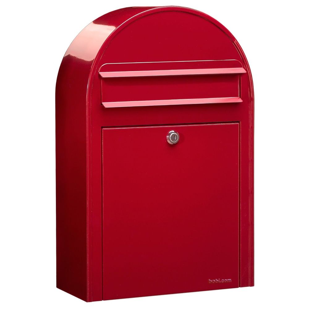 Brievenbus Bobi Classic S (slim) - helderrood