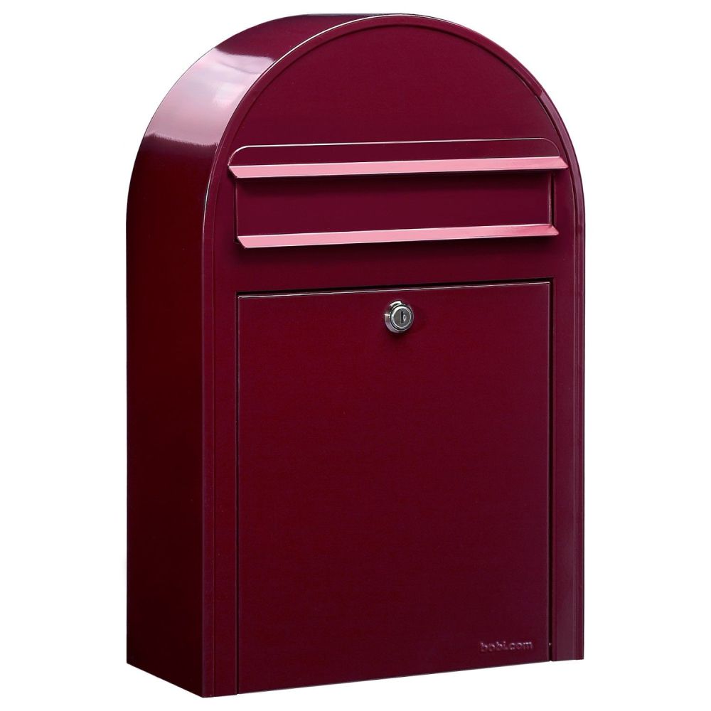 Brievenbus Bobi Classic S (slim) - bordeauxrood