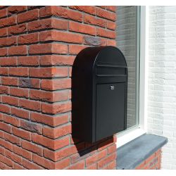 Brievenbus Bobi Classic S (slim) - zwart
