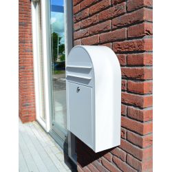 Brievenbus Bobi Classic S (slim) - wit