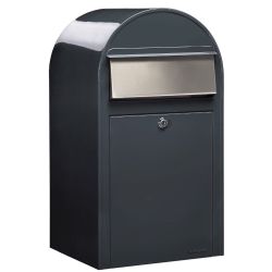 Brievenbus Bobi Grande - donkergrijs