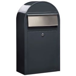 Brievenbus Bobi Grande S (slim) - donkergrijs