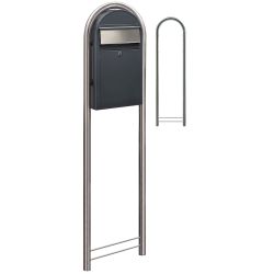 Brievenbus Bobi Grande S (slim) - donkergrijs