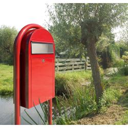 Brievenbus Bobi Grande S (slim) - helderrood