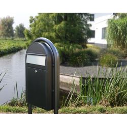 Brievenbus Bobi Grande S (slim) - zwart