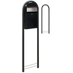 Brievenbus Bobi Grande S (slim) - zwart