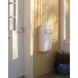 Brievenbus Bobi Grande S (slim) - wit