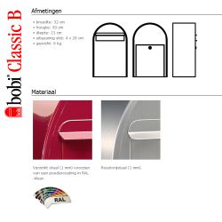 Brievenbus Bobi Classic B afmetingen