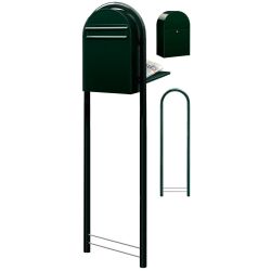 Brievenbus Bobi Classic B (back) - zwartgroen