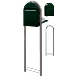 Brievenbus Bobi Classic B (back) - zwartgroen