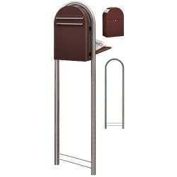 Brievenbus Bobi Classic B (back) - donkerbruin