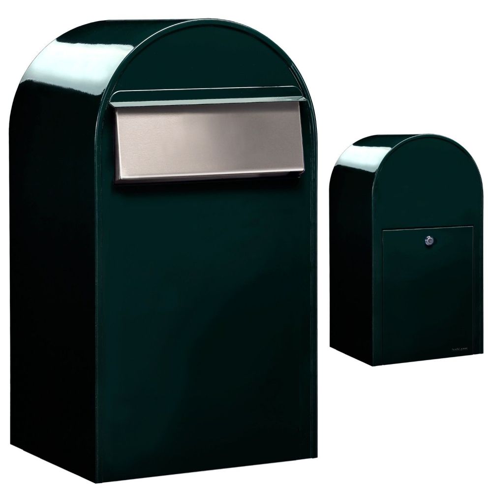 Brievenbus Bobi Grande B (back) - zwartgroen