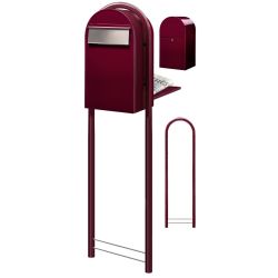 Brievenbus Bobi Grande B (back) - bordeauxrood