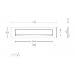 Formani BASICS LB535 briefplaat - mat zwart