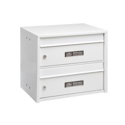 Burg-Wächter dubbele brievenbus Dual Front - wit