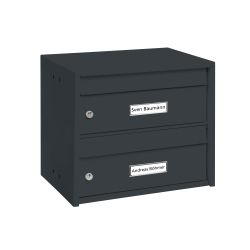 Burg-Wächter dubbele brievenbus Dual Front - antraciet