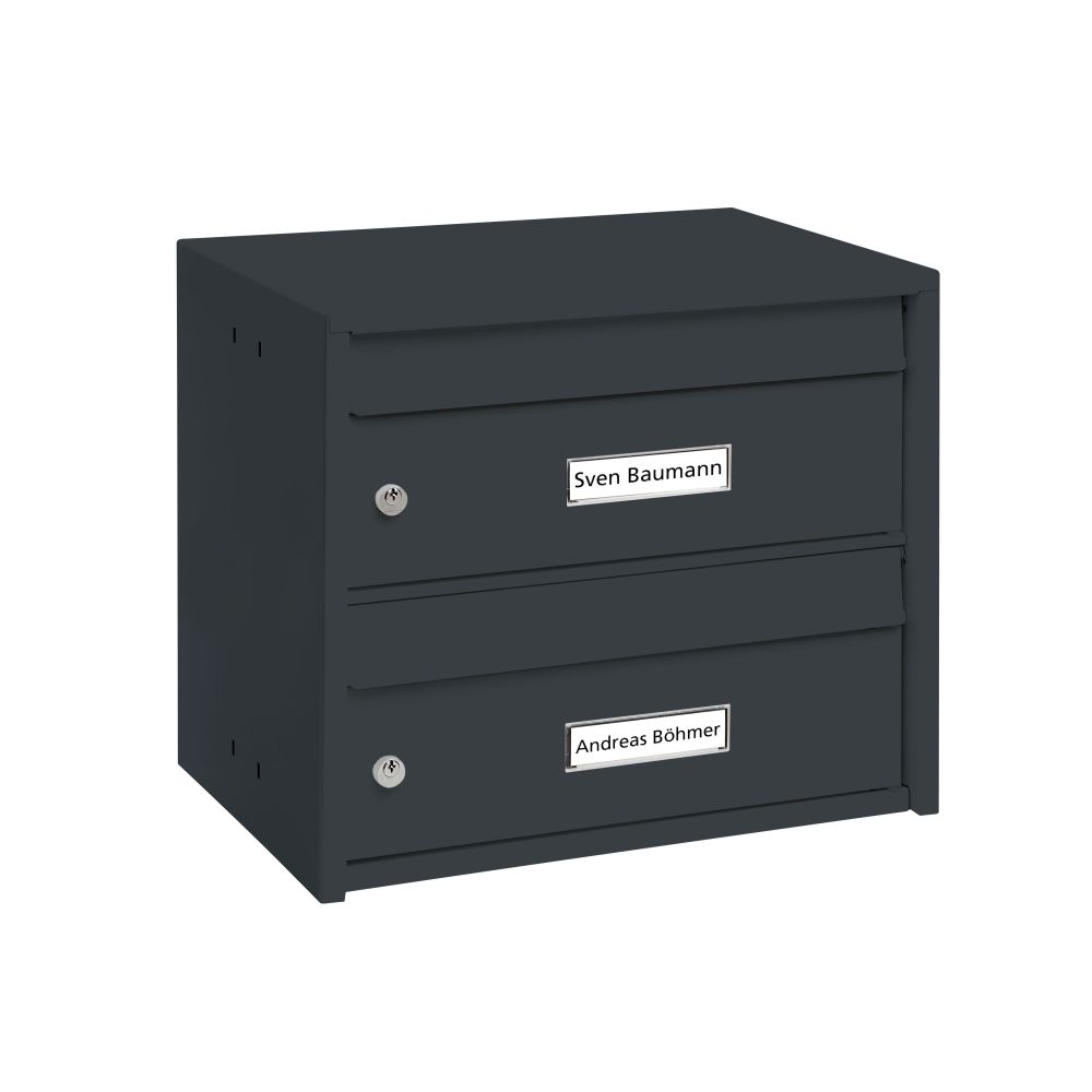 Burg-Wächter dubbele brievenbus Dual Front - antraciet
