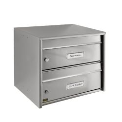 Burg-Wächter dubbele brievenbus Dual Front - RVS