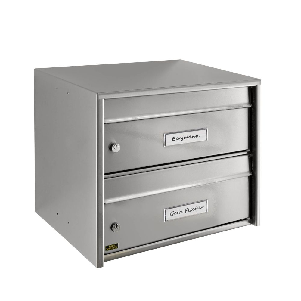 Burg-Wächter dubbele brievenbus Dual Front - RVS