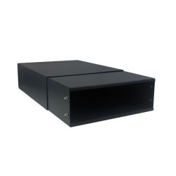 Flexibele inbouwbrievenbus 39-62 cm - zwart