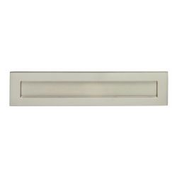 Intersteel Briefplaat met veer nikkel mat